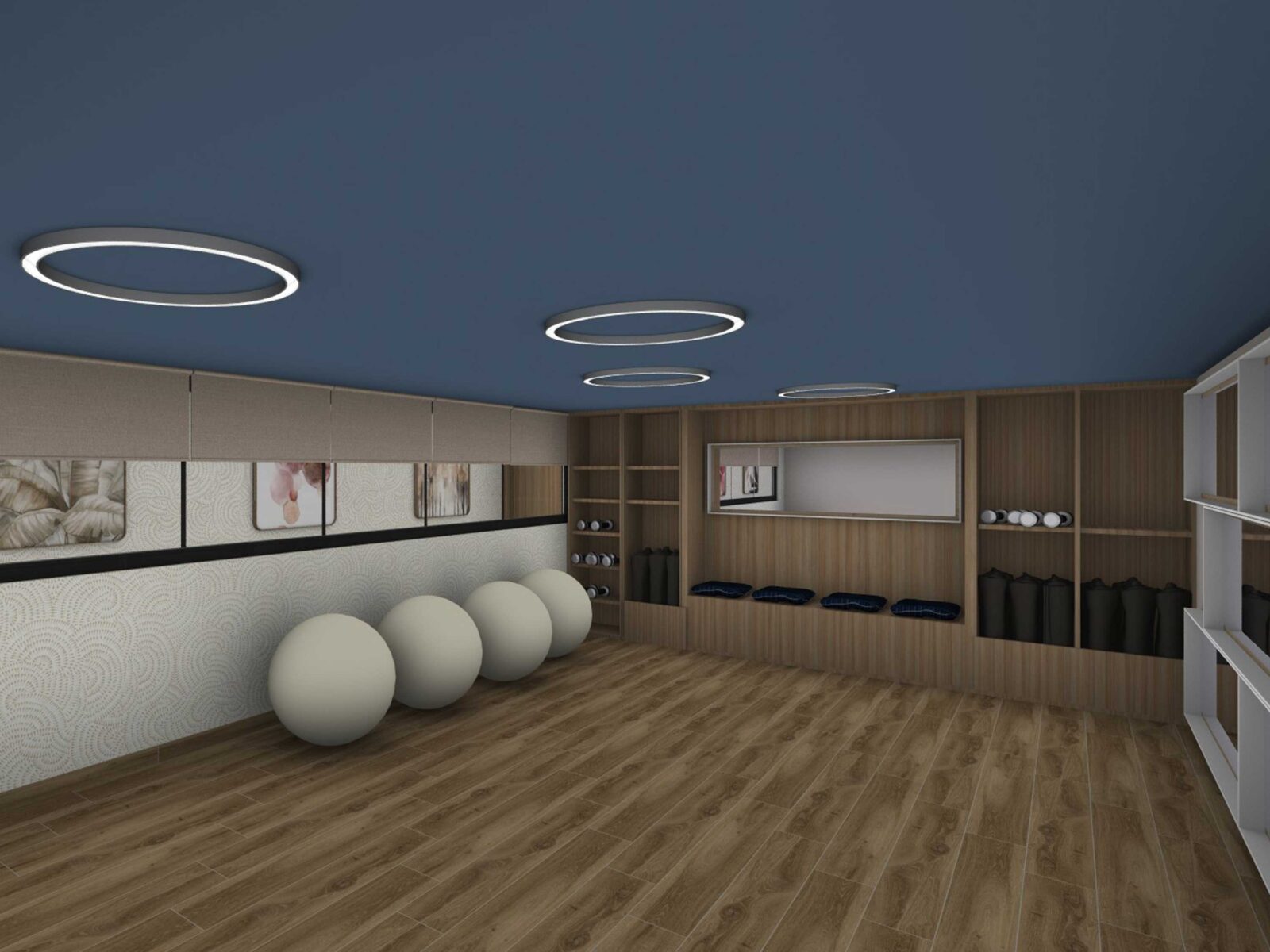 Espace pilate sas degagement vestiaire plan Linstant pour soi